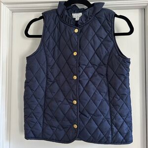 Kids Crown & Ivy Navy Quilted Vest